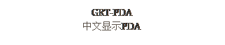 文本框: GRT-PDA
中文顯示PDA
